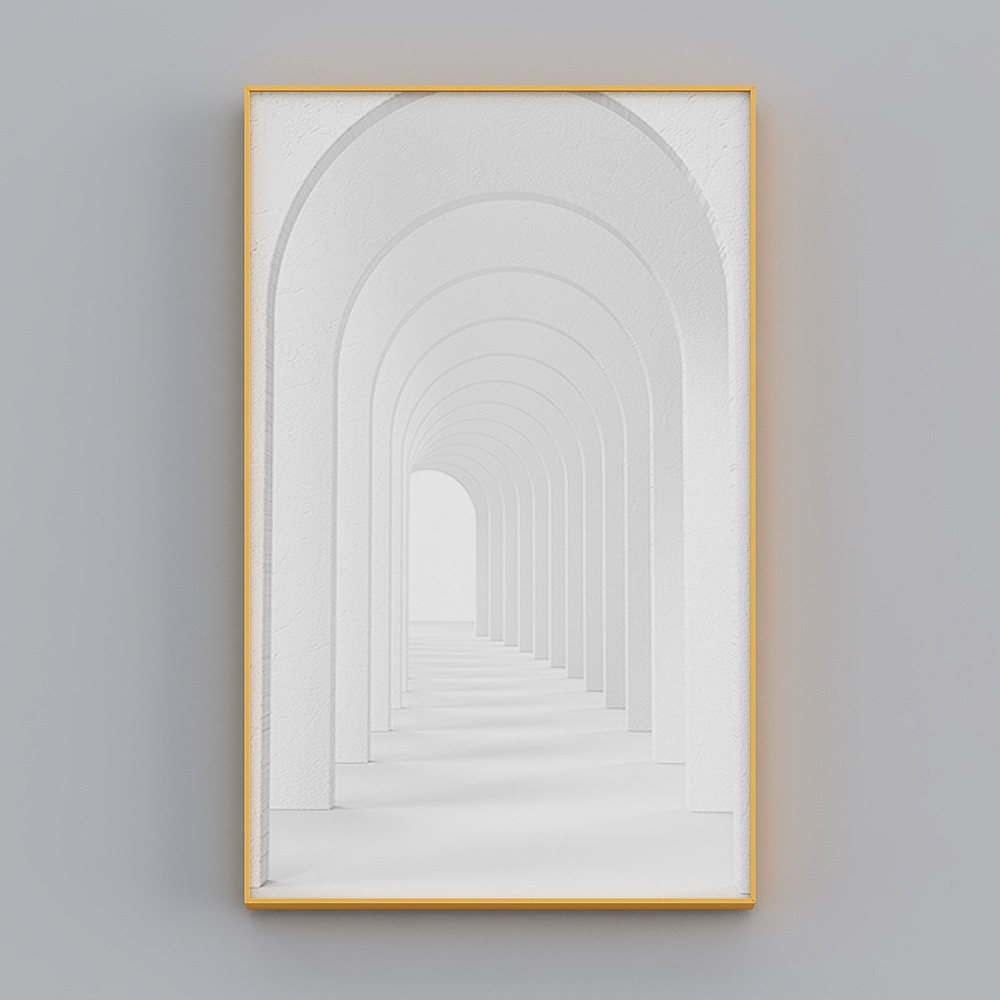 Zhuo Yi - Modern Wind - Living room aisle mural vertical entrance decoration painting - wonderful space