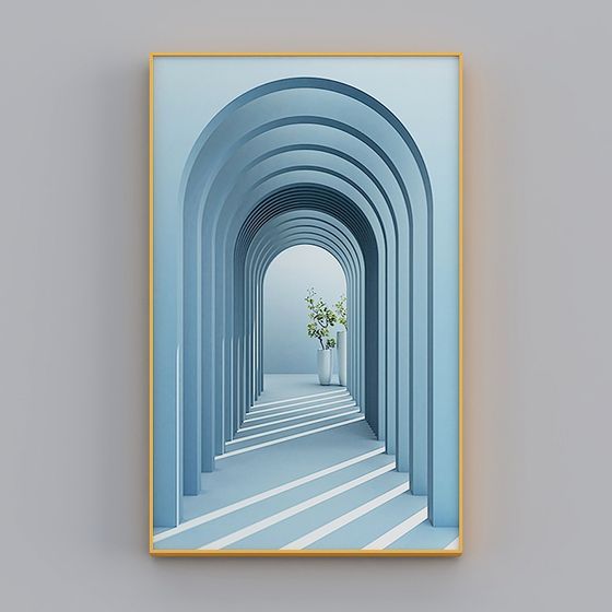 Arcadia Realm Low-Poly 3D Model