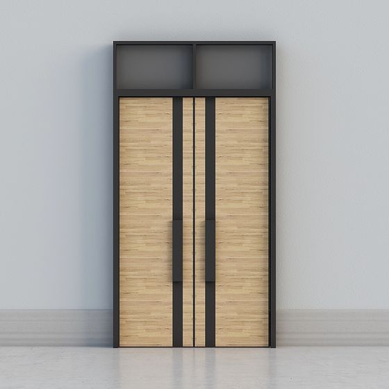 Chic Low-Polygon 3D Door Model for Contemporary Spaces