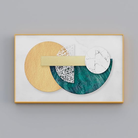 Elegant Abstract Geometric Puzzle 3D model