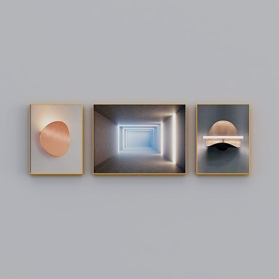 Minimalist Wall Art Collection 3D model