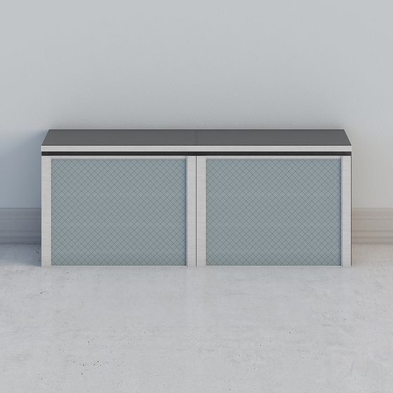 Stylish Minimalist Storage Cabinet 3D model