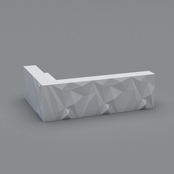 Prism Reception Desk 3D model for Modern Spaces