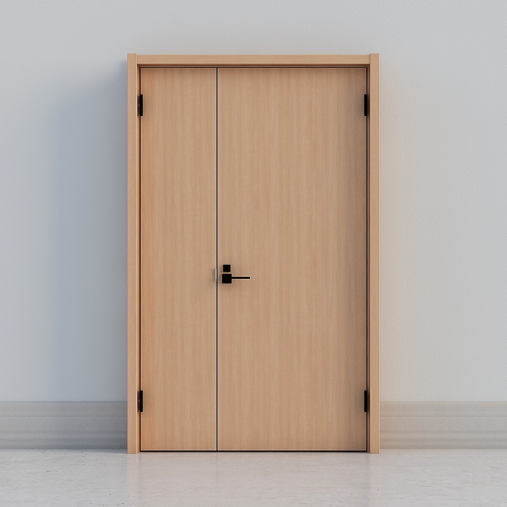 Modern Light Tea Wooden Door