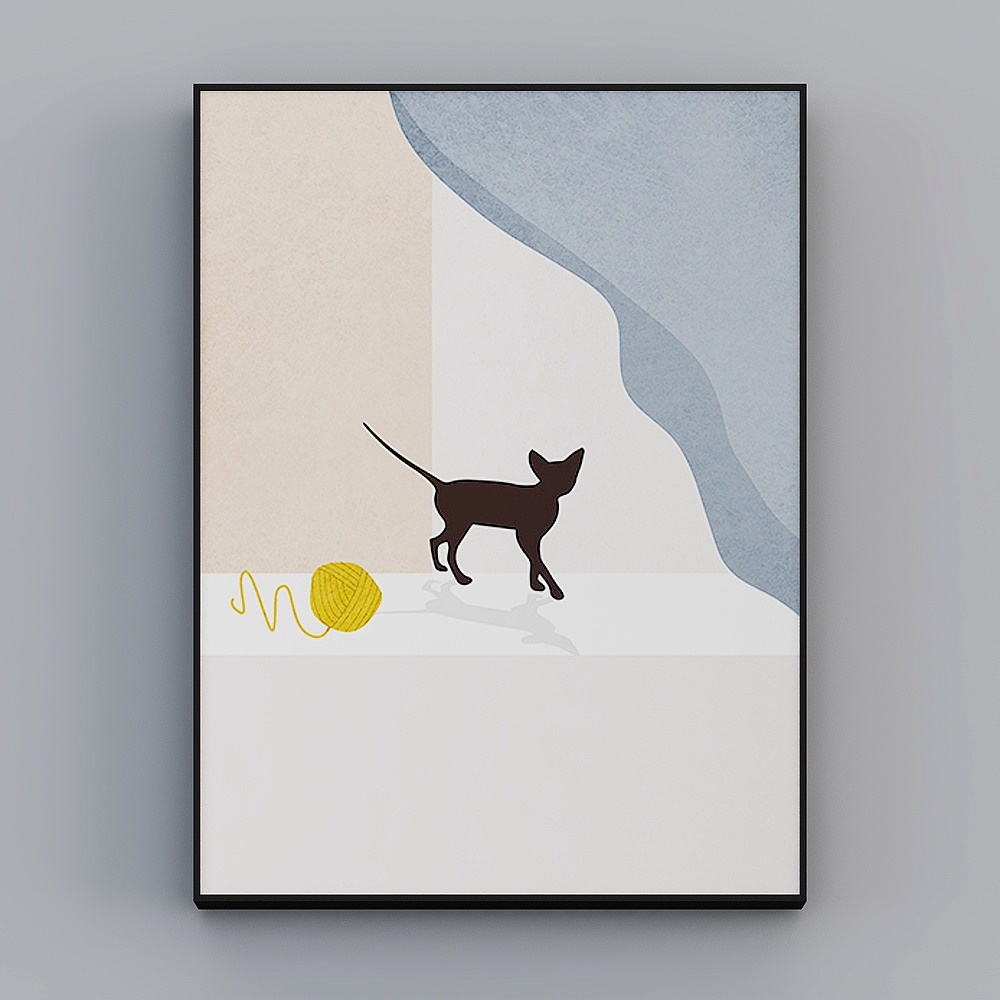 Roshan - Modern Wind - Literary Living Room Decorative Painting - Quiet time