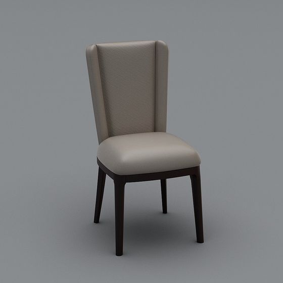 Sophisticated Low-Polygon Chair 3D model for Interiors