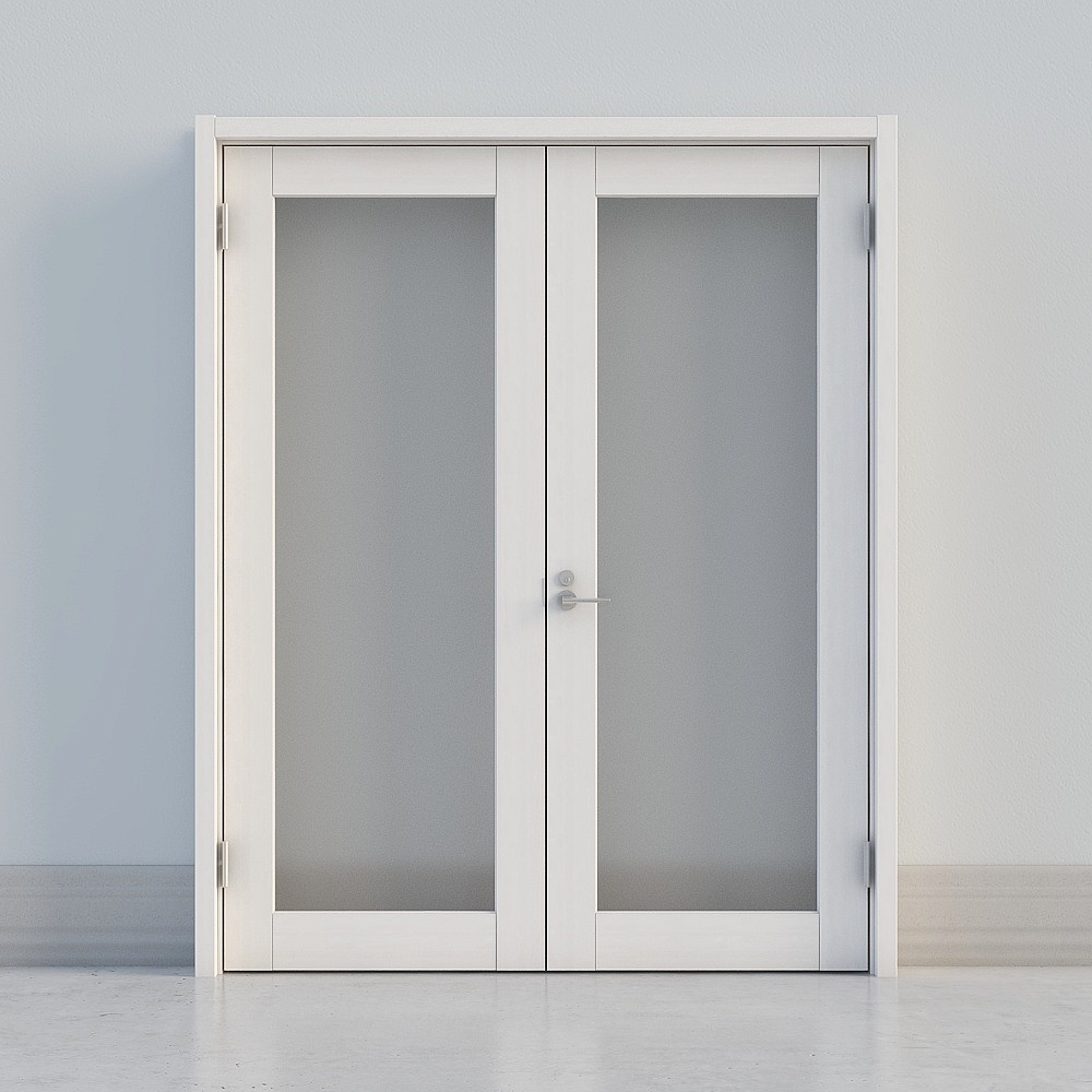 porta in legno luminosa moderna con finestre