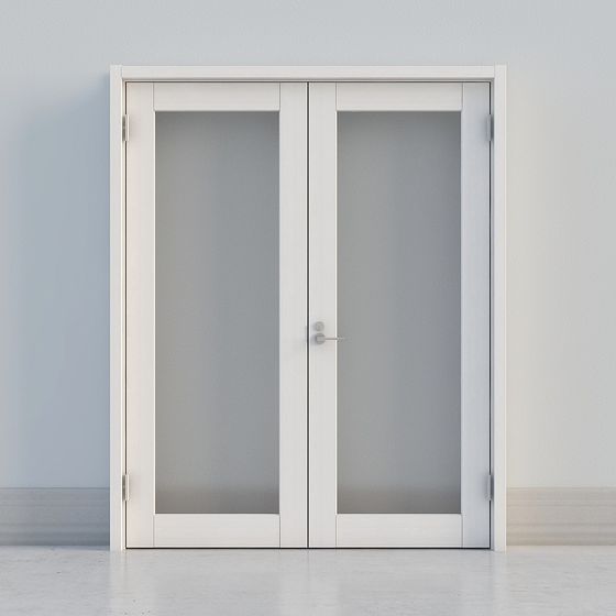 porta in legno luminosa moderna con finestre