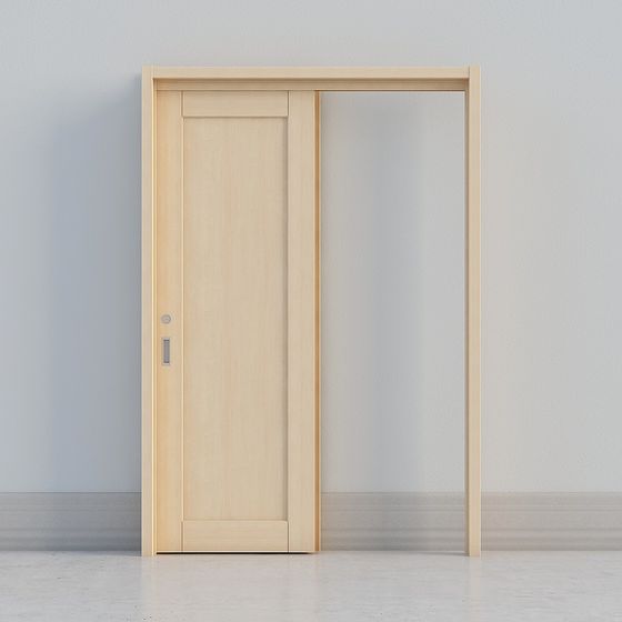 Classic Wood Door 3D model