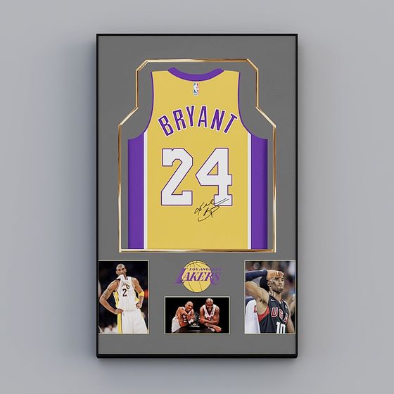 Kobe Bryant Jersey 3D Model