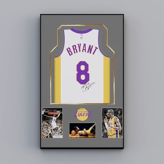 Kobe Bryant Jersey 3D Model