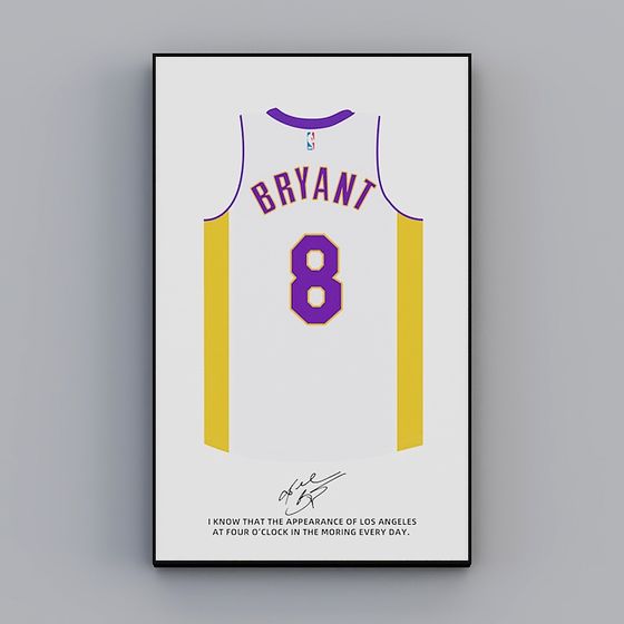 Classic Bryant 8 Jersey 3D Model