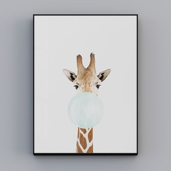 Charming Low-Poly Giraffe 3D model