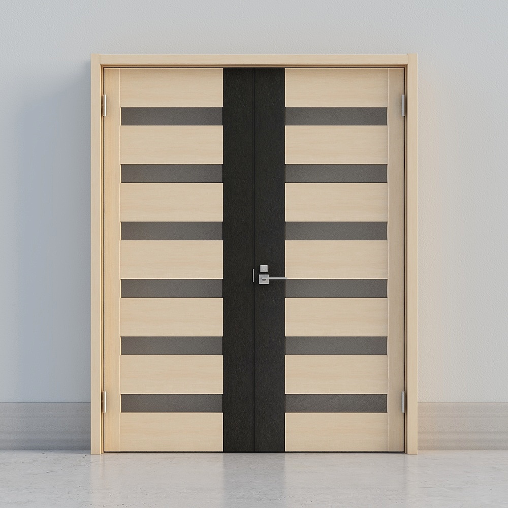 LIXIL wooden door - indoor door - BGC double door - PP malt yellow