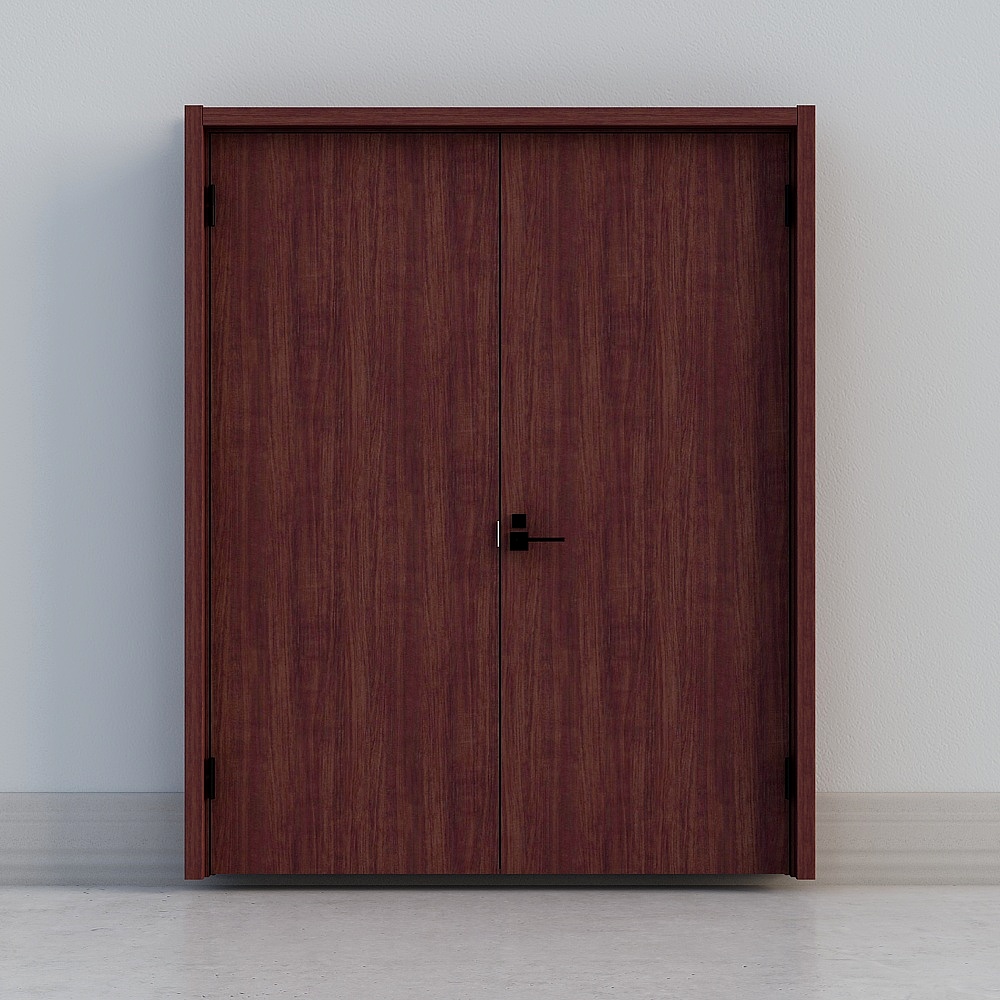 LIXIL wooden door - indoor door - BFA double door - DD black walnut color