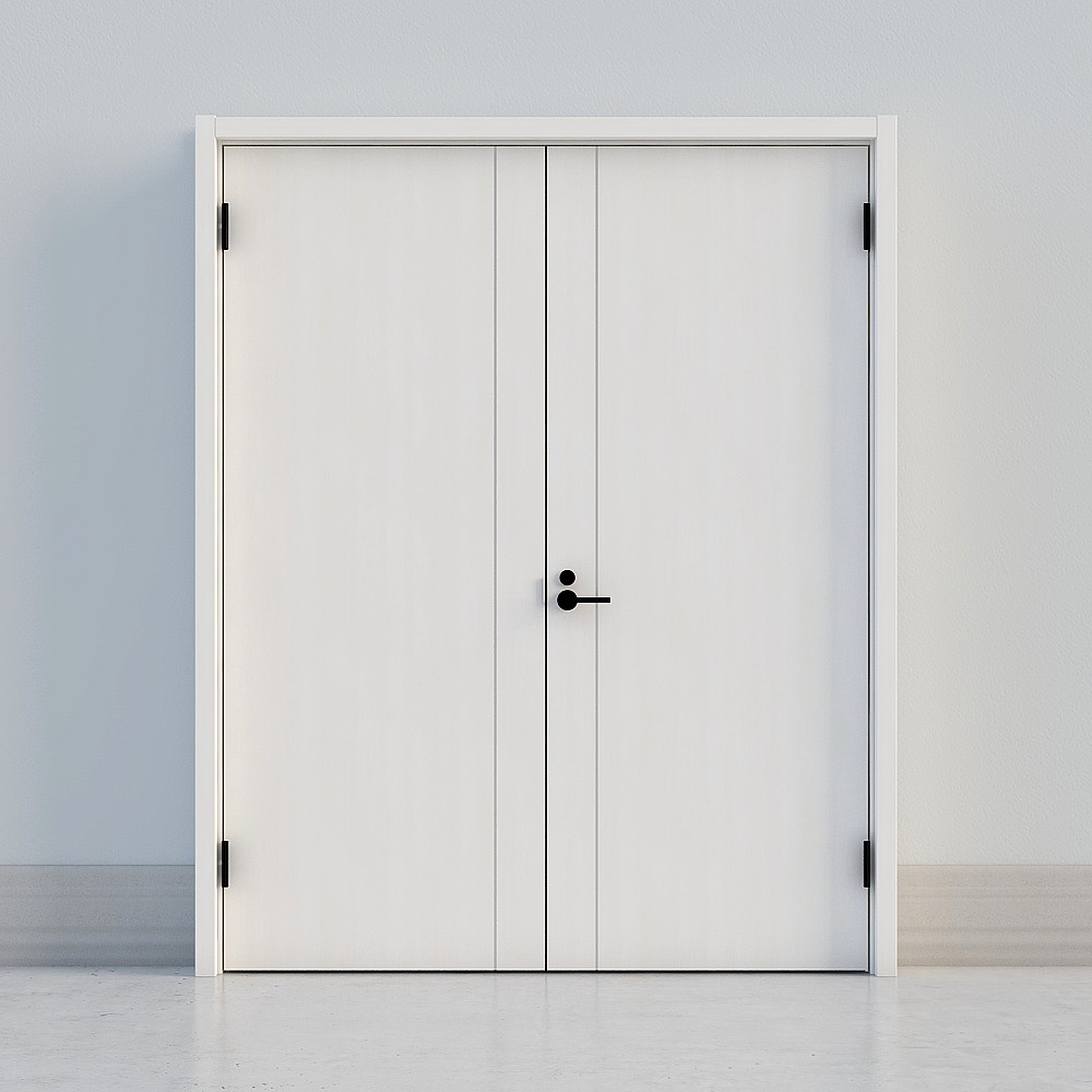 클래식 화이트 더블 도어