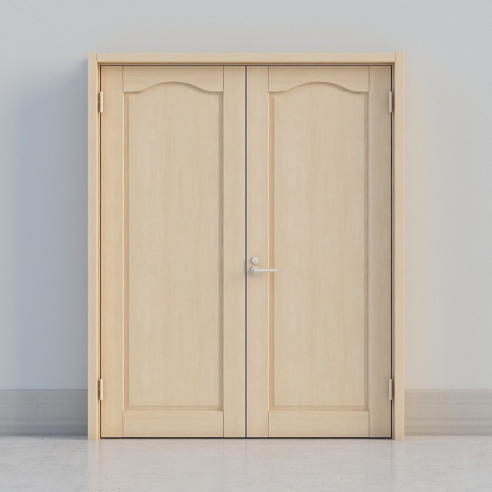 classic wooden double door