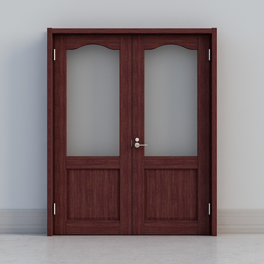 LIXIL wooden door - indoor door - BKW double door - DD black walnut color