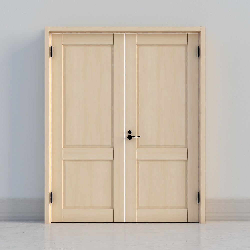 LIXIL wooden door - indoor door - OG2 double door - PP malt yellow