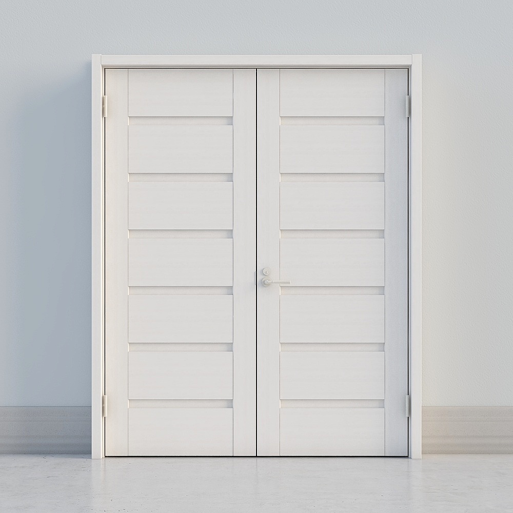 LIXIL wooden door - indoor door - BGA double door - WA ivory white