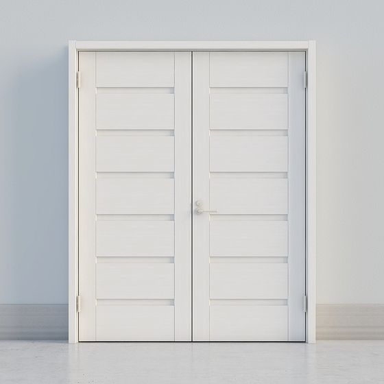 Minimalist Double Door 3D model