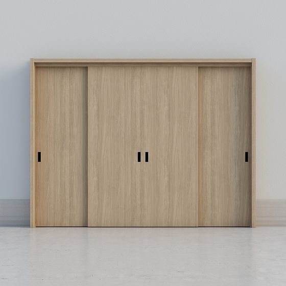 Modern Minimalist Sliding Doors 3D model