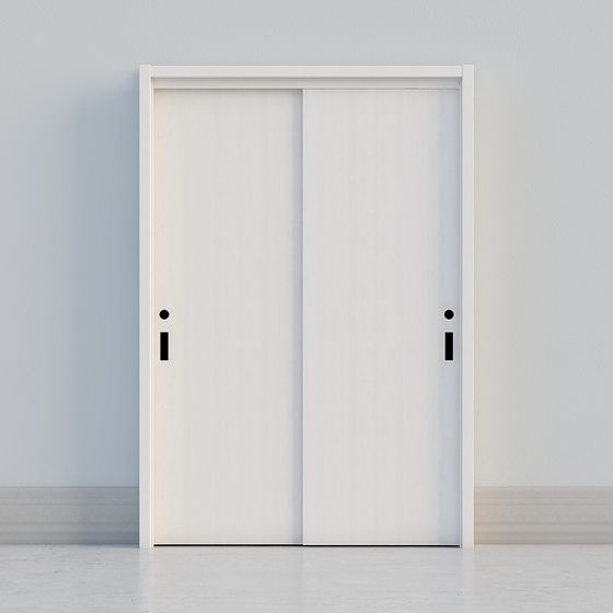 Sleek Sliding Door 3D Model for Modern Interiors