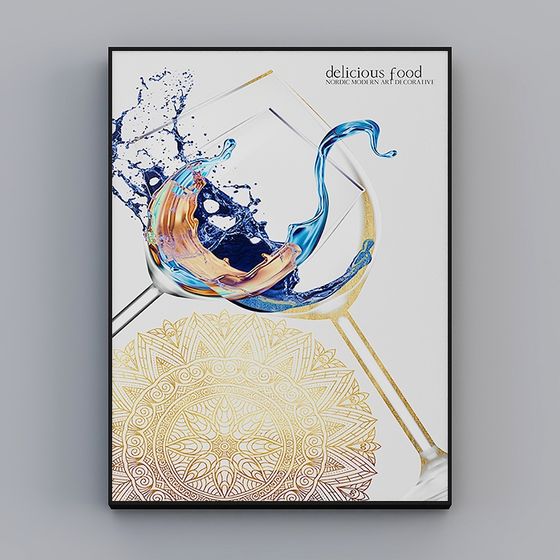 Artistic Delicious Dishes 3D model