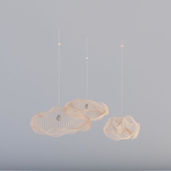 Floating Cloud Lamp 3D model