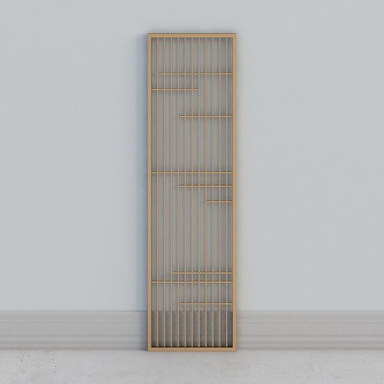 Elegant Low Poly Grid Screen 3D model for Contemporary Design