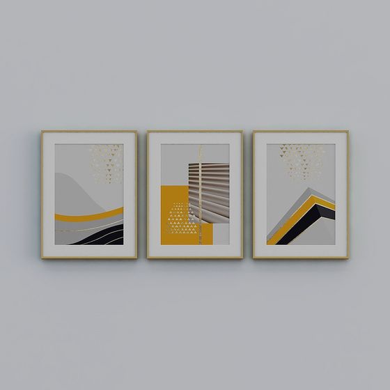 Abstract Low-Poly Art 3D Model Collection