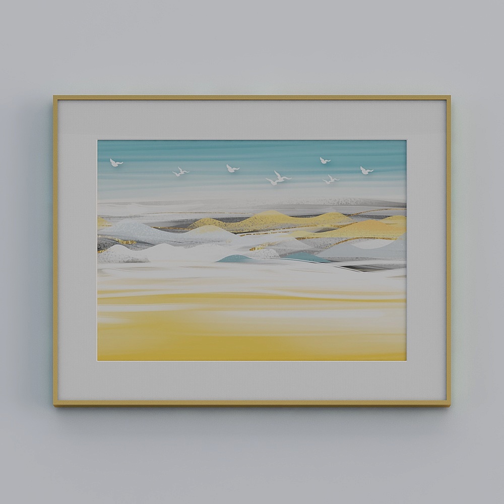 Jane -Modern Wind - Restaurant Decoration Painting - LJ-015 CoastAle Silhouette