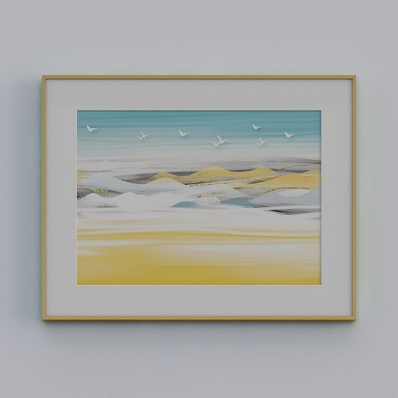 Golden Dream 3D Model of Desert Serenity