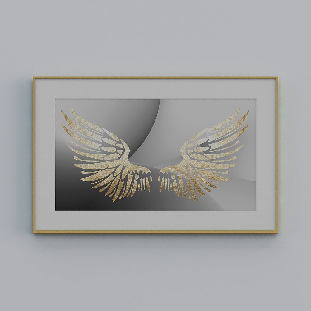 Golden Wings 3D Model