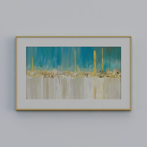 Abstract Frame 3D Model for Creative Projects