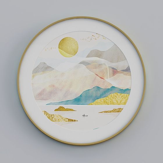 เจน - สไตล์โมเดิร์น - ภาพตกแต่งซวงกวน - LJ-041 วงกลม - ทัวร์เมฆ