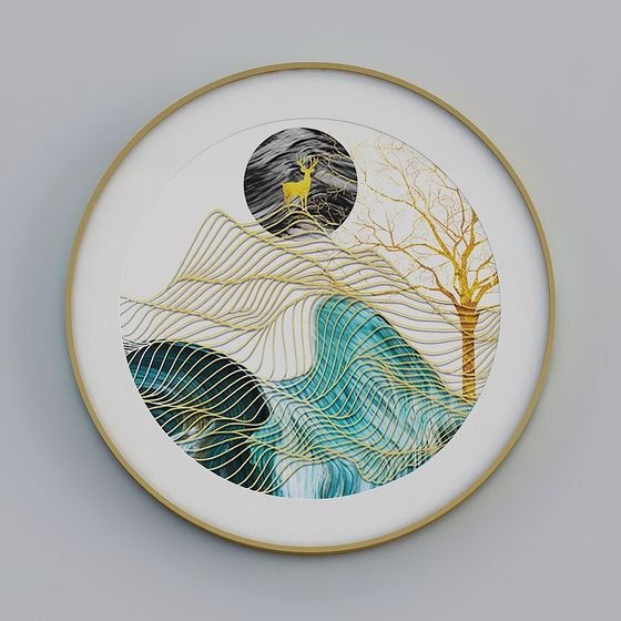 Nature's Melody 3D model in Low Poly Style