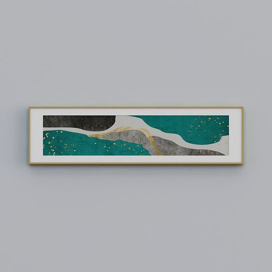 Abstract Flowing Light Frame 3D model