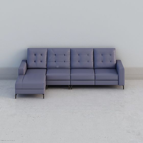 Urban Comfort 3D model Sofa for Contemporary Interiors