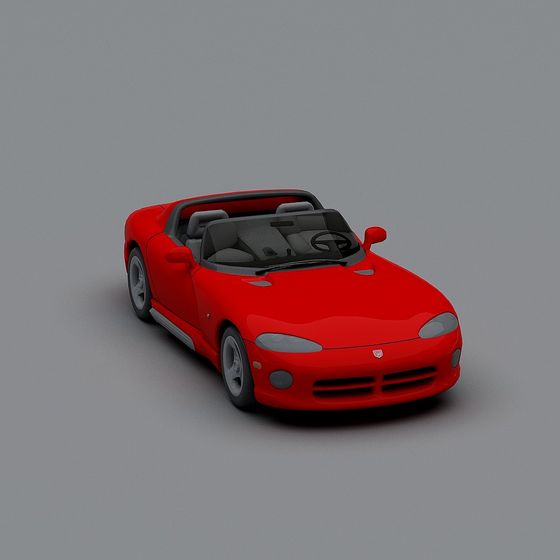Red Sports Convertible 3D model
