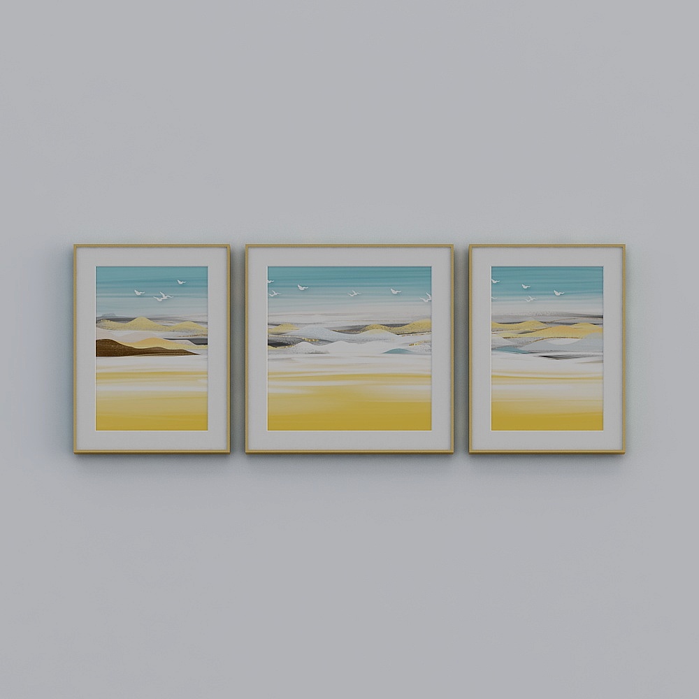 Jane -Modern Wind - Living Room Decorative Painting - LJ-035 Coastal Silhouette