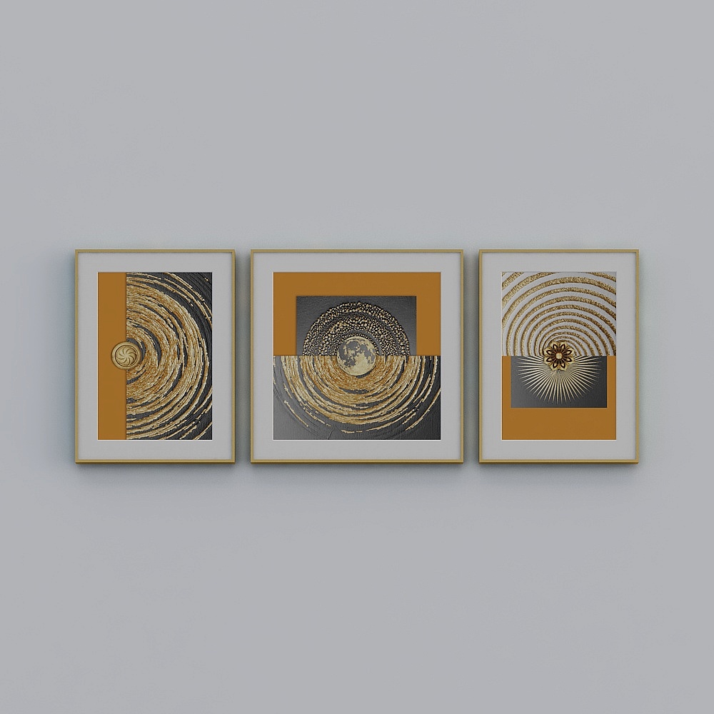 Jane -Modern Wind - Living Room Decorative Painting - SK-074 Shakespeare Love Poem (Gold Craft)