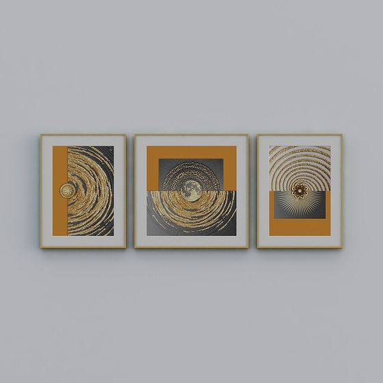 Stunning Abstract Art Series 3D Model