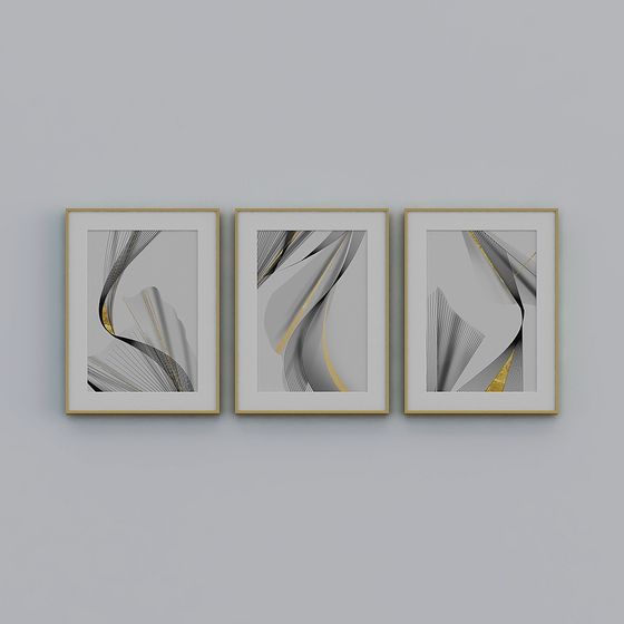 Abstract Frame Series 3D model