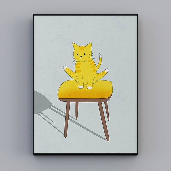 Charming Cat Nap 3D model for Cozy Scenes