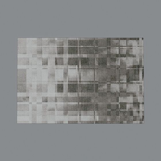 Pixel Block Carpet 3D Model