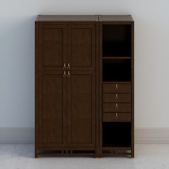Vintage Storage Cabinet 3D model