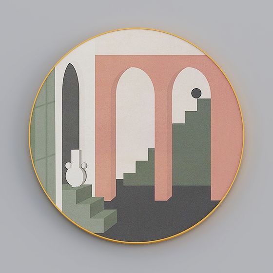 Abstract Space Mirror 3D model