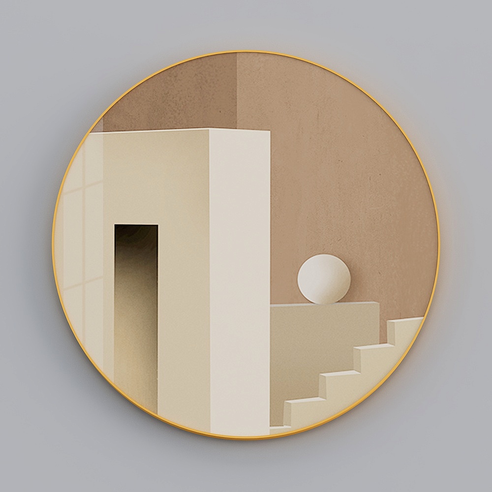 Zhuo Yi - Modern Wind - Abstract Architectural Space Art Living Room Decorative Painting - Secret