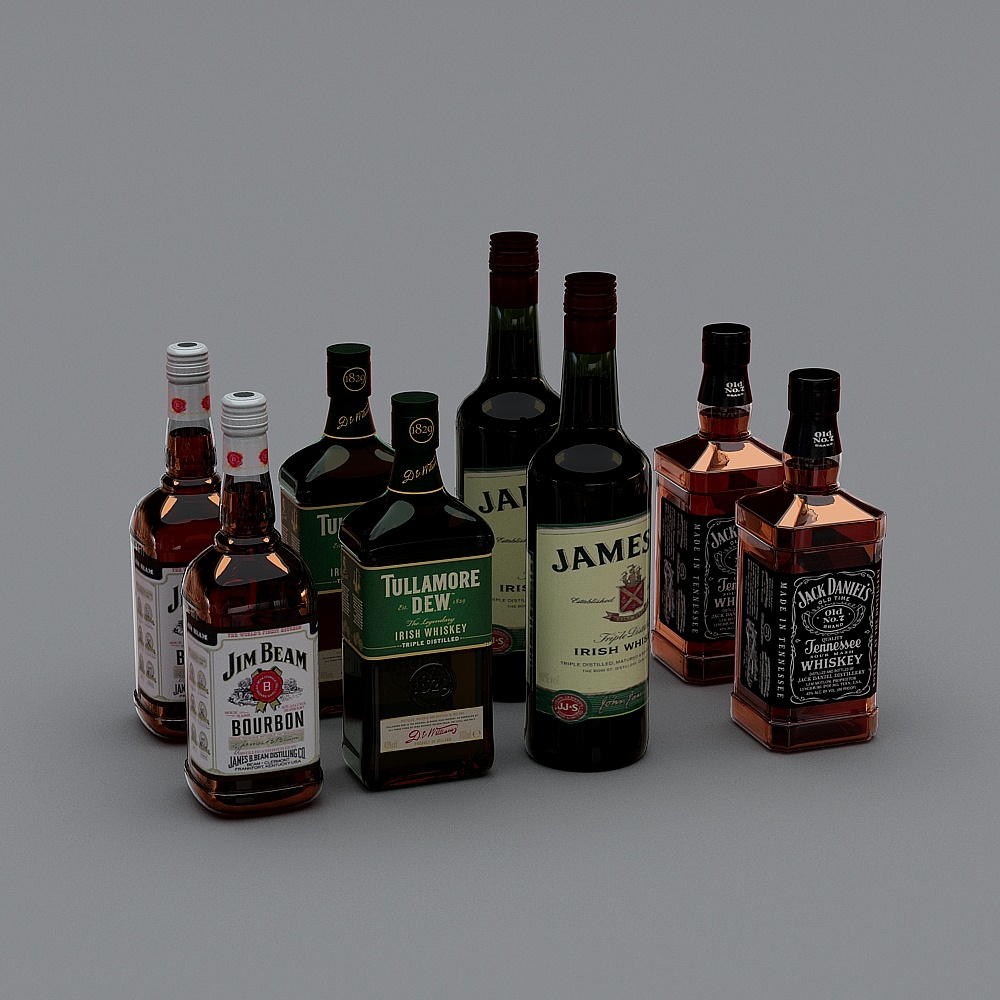 A variety of wine bottle